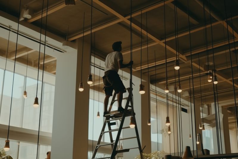 Local Chandelier Installation pros at work