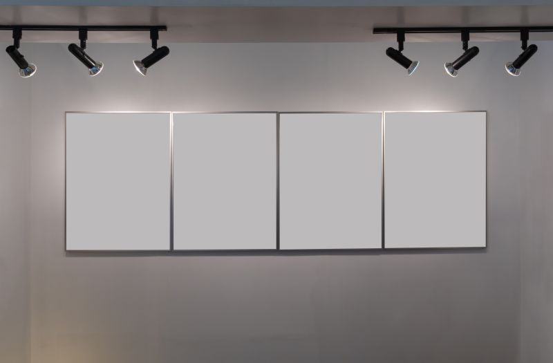 Track Lighting in Art Gallery